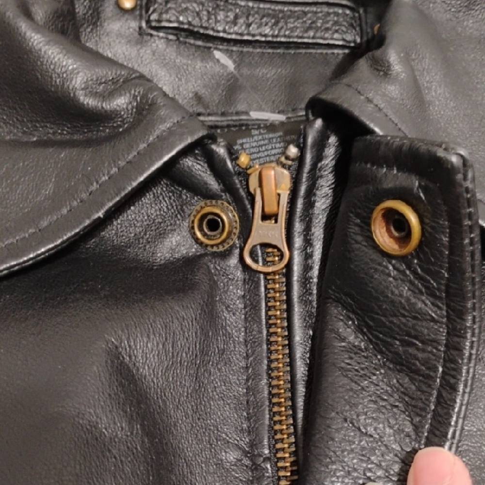 Covington Men's Black Leather Jacket Sz.S/C (X-62 CRATE) - Picture 8 of 14